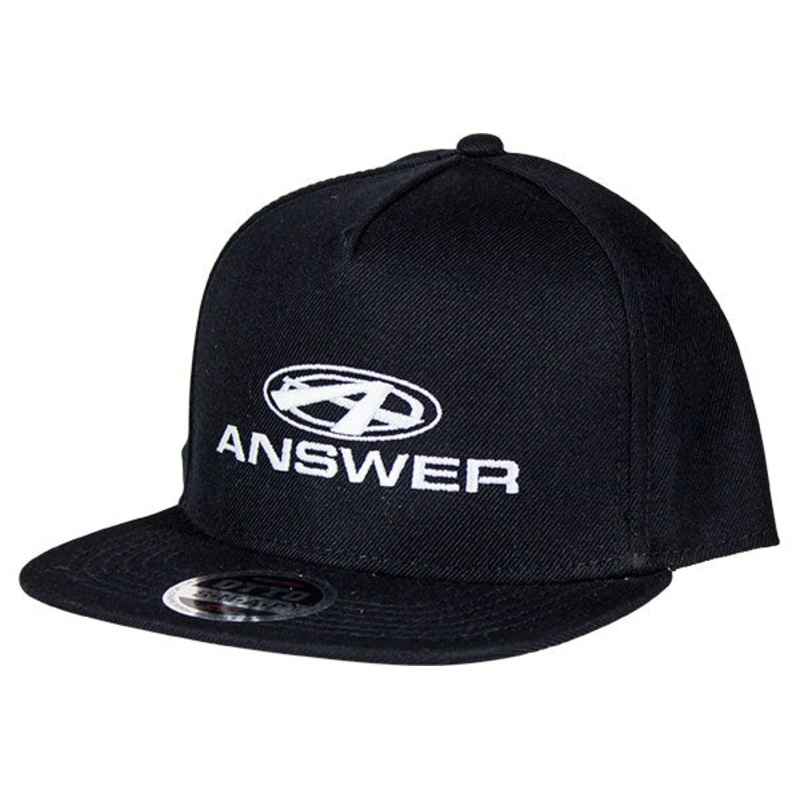 Answer Snap Back Hat-Black