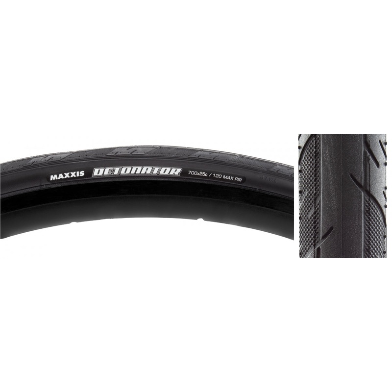 Tire Max Detonator 700X25 Black Wire/60