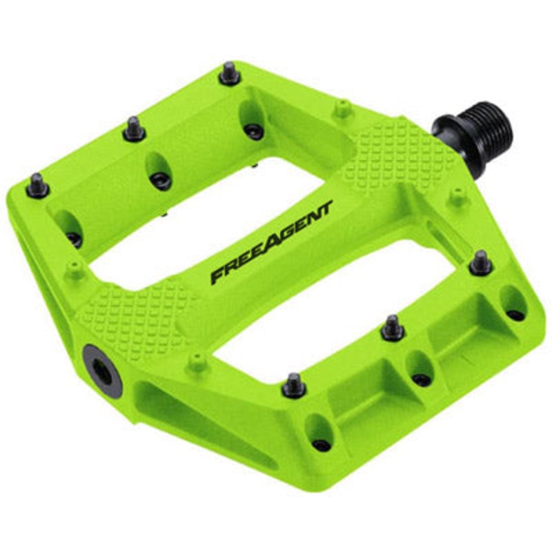 F/A Pedal,Dbl Agent,9/16”,Grn Thermoplastic,Sealed Bear&Du Double Agent Platform  Pedals NA Green