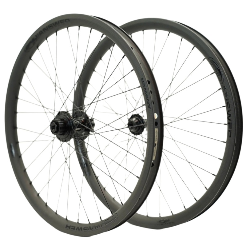 Answer Pro OS20 Carbon Disc Wheelset-36H-OS20x1.75″ Black