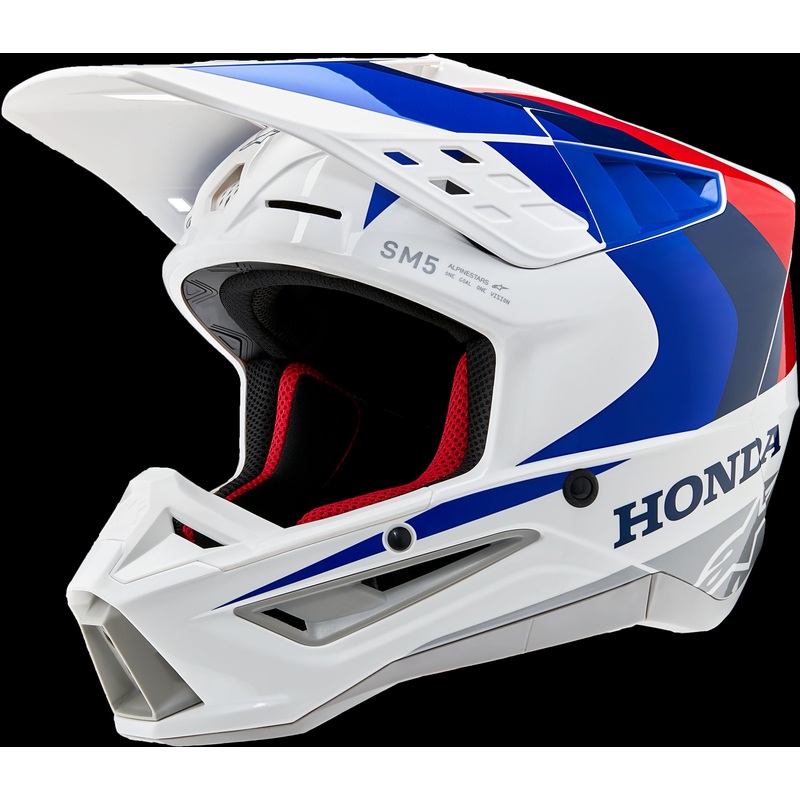 ALPINESTARS S-M5 Helmet White/Blue/Red Small