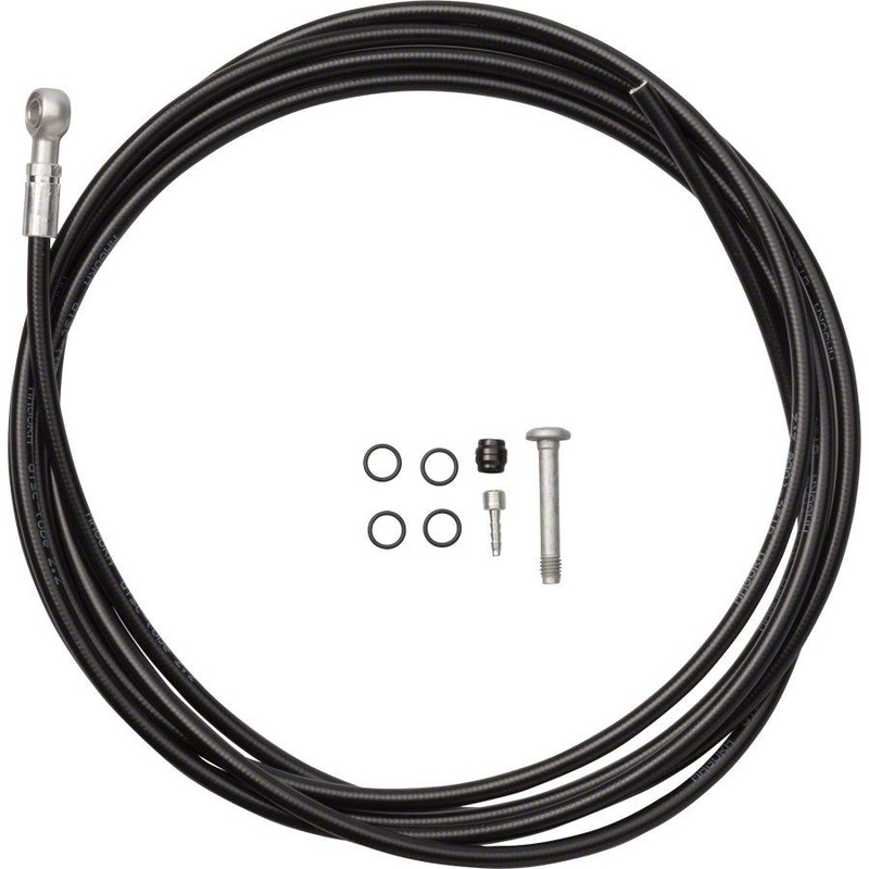 Brake Hose Black Brake Hose 2500mm MT4/5/6/7/8 2500mm Pressed Banjo Fitting
