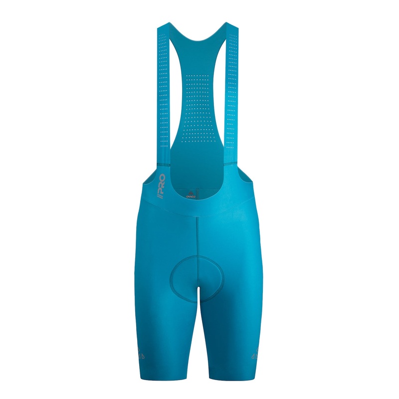 Men’s Seamless Turquoise Pro Cycling Bib Shorts S Turquoise