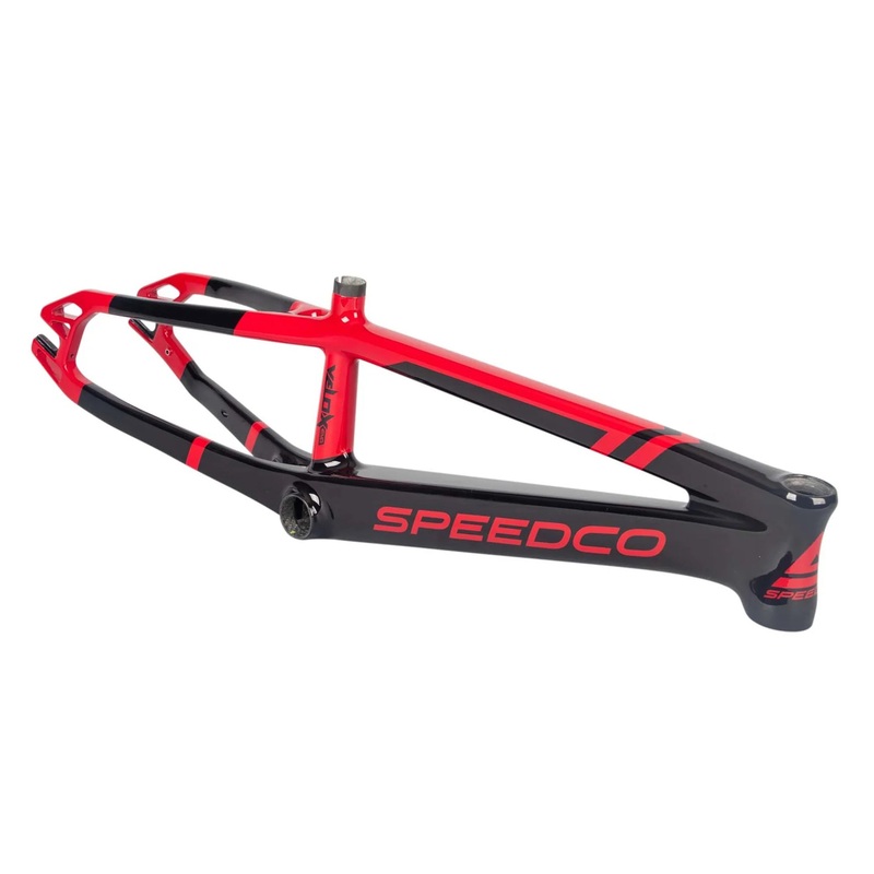 SpeedCo Velox Evo Carbon BMX Race Frame-Gloss Red Junior