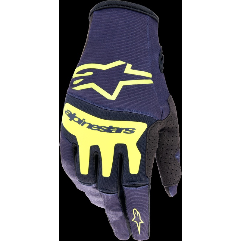ALPINESTARS Techstar Gloves Night Navy/Fluorescent Yellow Large