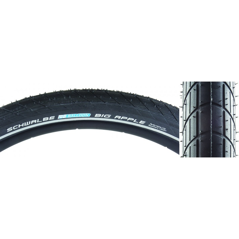 Tire Swb Big Apple 20X2.0 Perf Lite R-Guard Black/Bsk/Ref Endurance E25 Wire