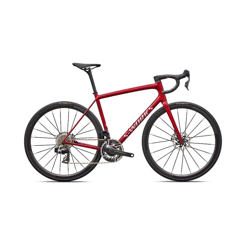 2026 Specialized Aethos S-Works Axs Bike Sandstone Metallic Base / Red Tint 52