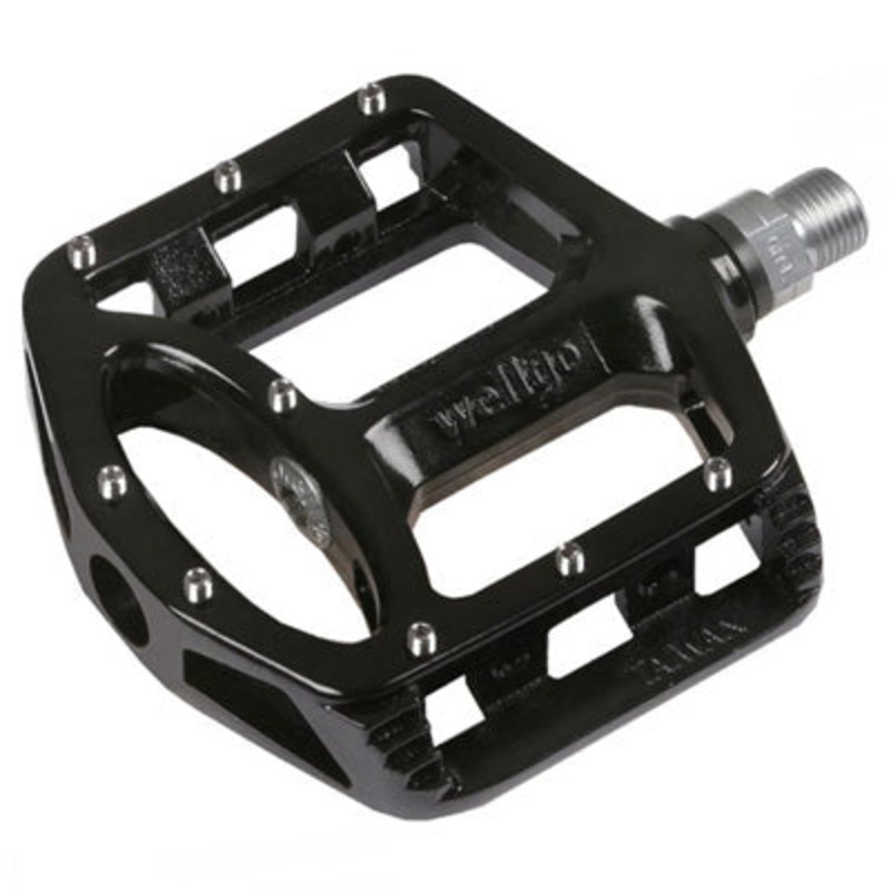 Wellgo Pdl,Platform,9/16,Blk Mg1,Mgnsium,Replacable Pins Magnesium Wellgo Pedals NA Black