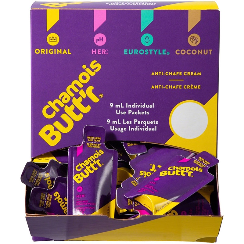 Chamois Butt’r Her’: 0.3oz Packet, POP Box of 75