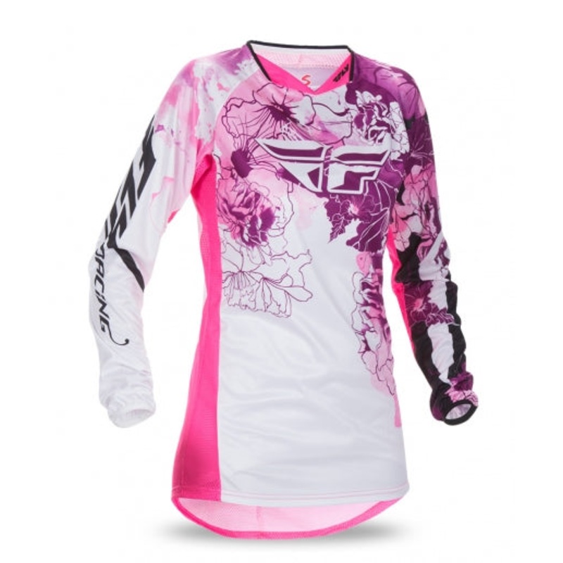 Fly Racing 2017 Kinetic Ladies BMX Race Jersey-Pink/Purple Youth Small