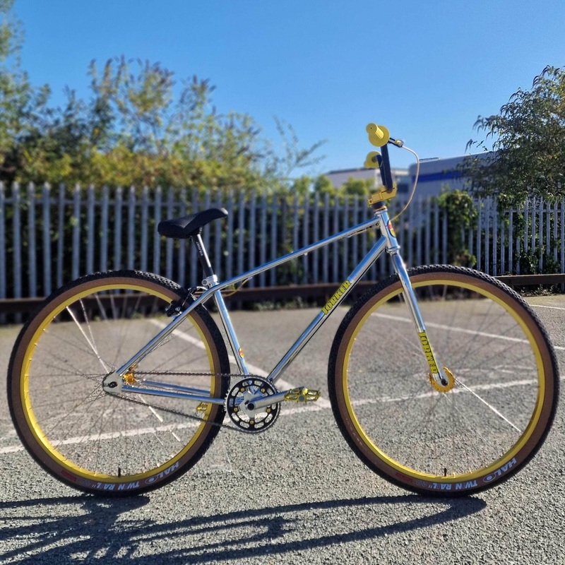 Torker Barbarian 2 29 Inch Cruiser Custom Bike Chrome / Gold Chrome / Gold