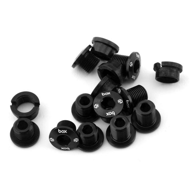 Box One 7075 Alloy Chainring Bolts Black