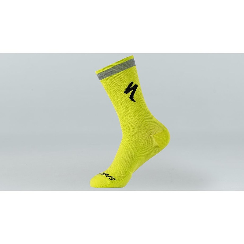 Specialized soft air reflective tall sock hyper green s
