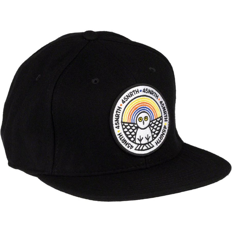 Winter Wonder Wool Snapback Hat – Black, Adjustable