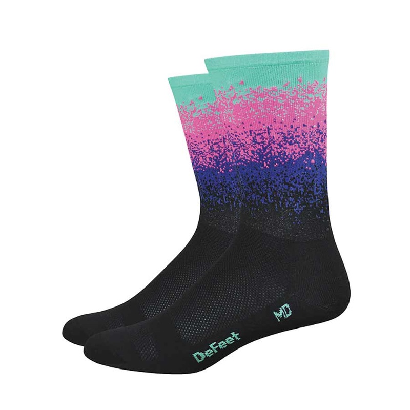 DeFeet Aireator 6″ Socks Black/Celeste L