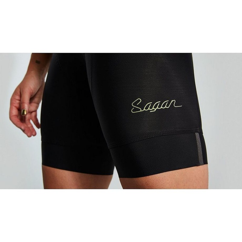 Women’s  SL Bib Short – Sagan Collection: Deconstructivism Black XS