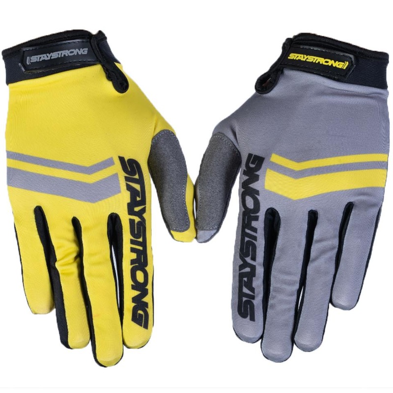 Stay Strong Opposite Gloves – Grey/Yellow X Large