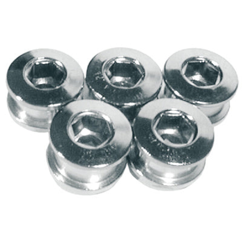 Uc C/Ring Bolts,Dbl/Trip,Outer 8.5Mm Boltx5/7Mm Nutx5,Cr-Mo Cr-Mo Chainring Bolts Ultracycle Chainrings NA Chrome
