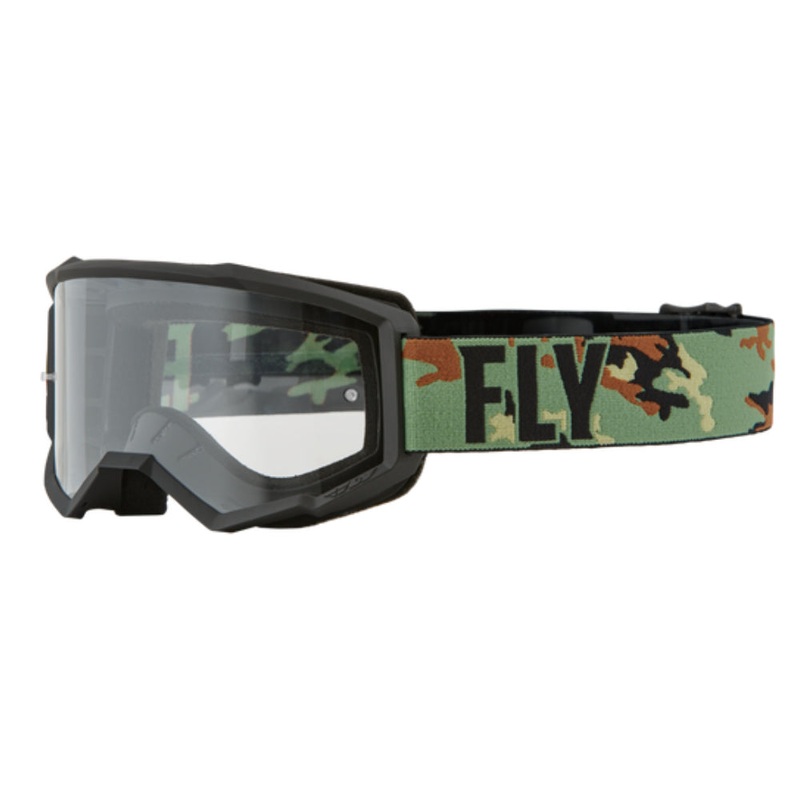 FLY RACING 2022 FOCUS GOGGLE BLACK/WHITE CLEAR