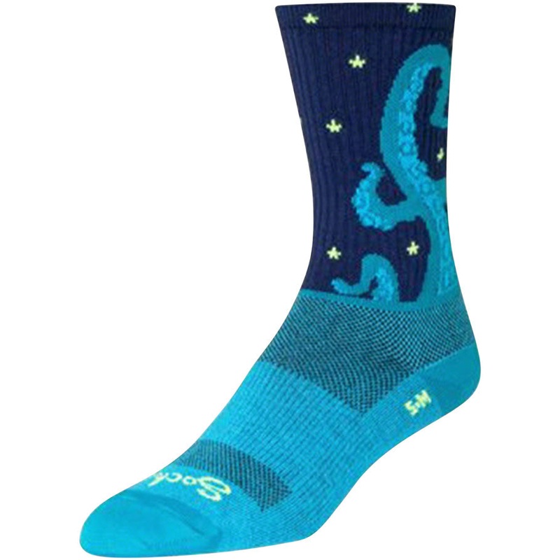 SockGuy Crew Kraken Socks – 6″ Blue Large/X-Large