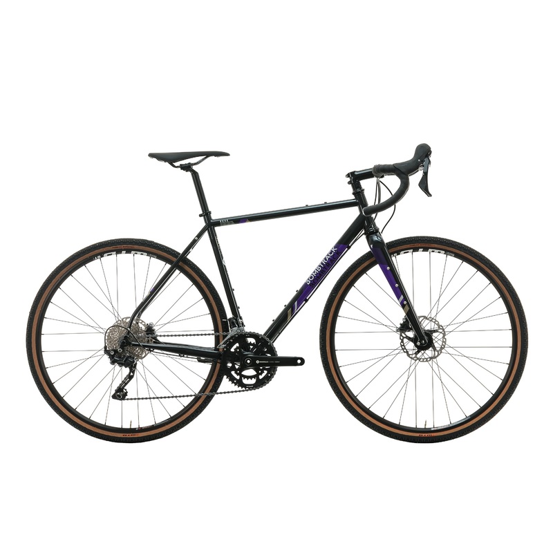 Bombtrack Hook Glossy Black Purple Gravel Bike – 2022, Medium