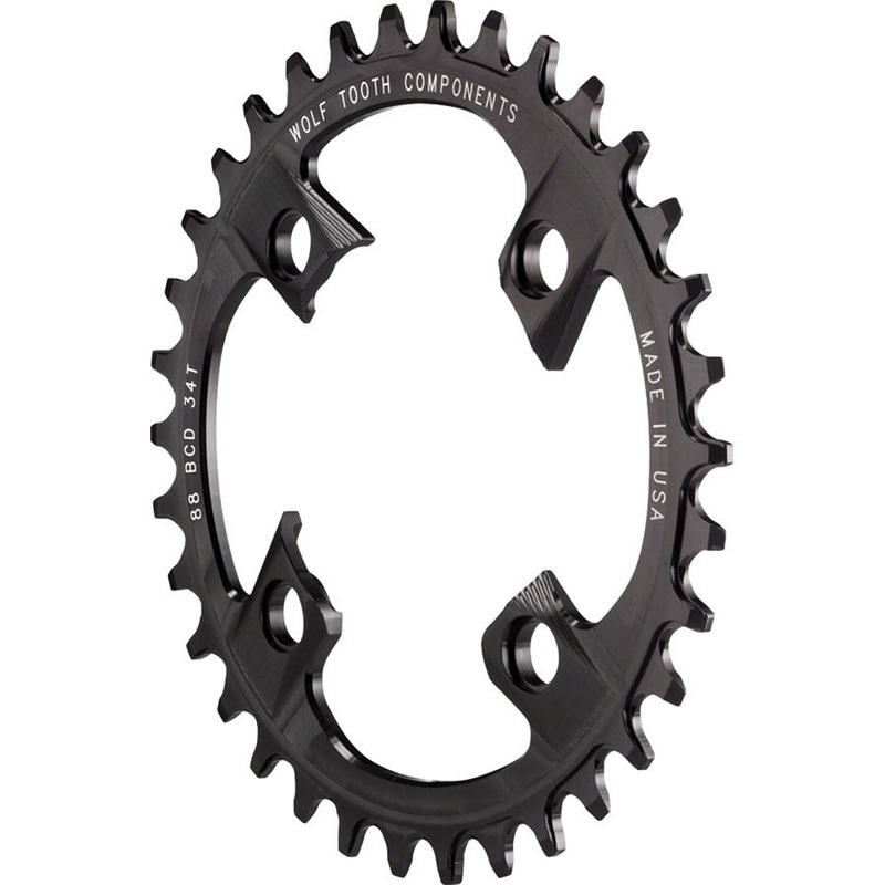 88 BCD Chainring – 32t, 88 BCD, 4-Bolt, Drop-Stop, For Shimano XTR M985, Black