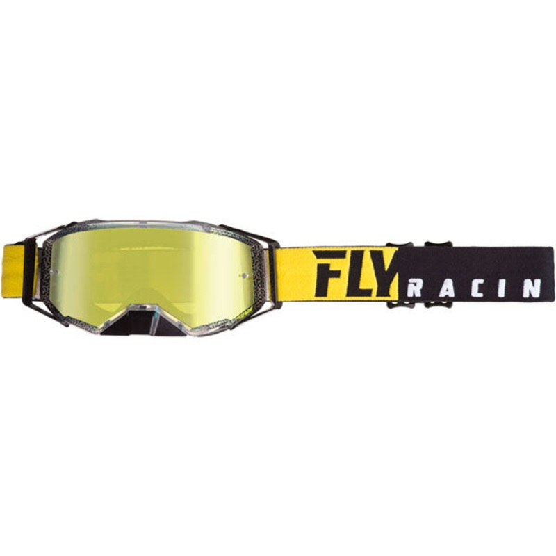Fly Racing 2019 Zone Pro Goggles-Black/Yellow/Gold Mirror