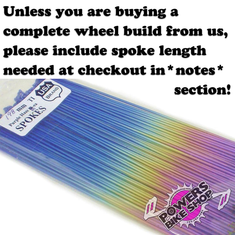 Titanium Spokes pack of 72 Rainbow