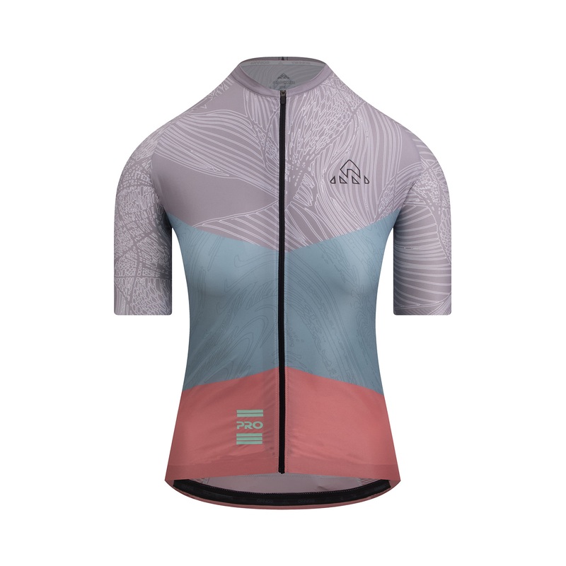 Women’s Nut Pro Cycling Jersey Short Sleeve XS Light brown / Salmon