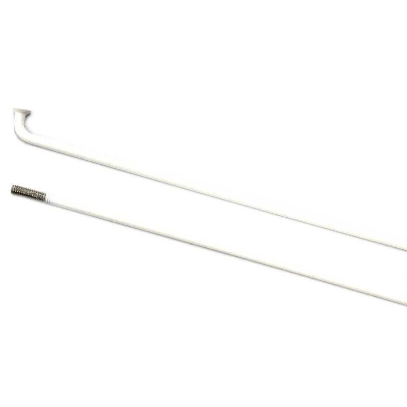 PRIMO STAINLESS STEEL SPOKE FOR 24″ WHEELS (WHITE) White – 232mm No Nipple Needed