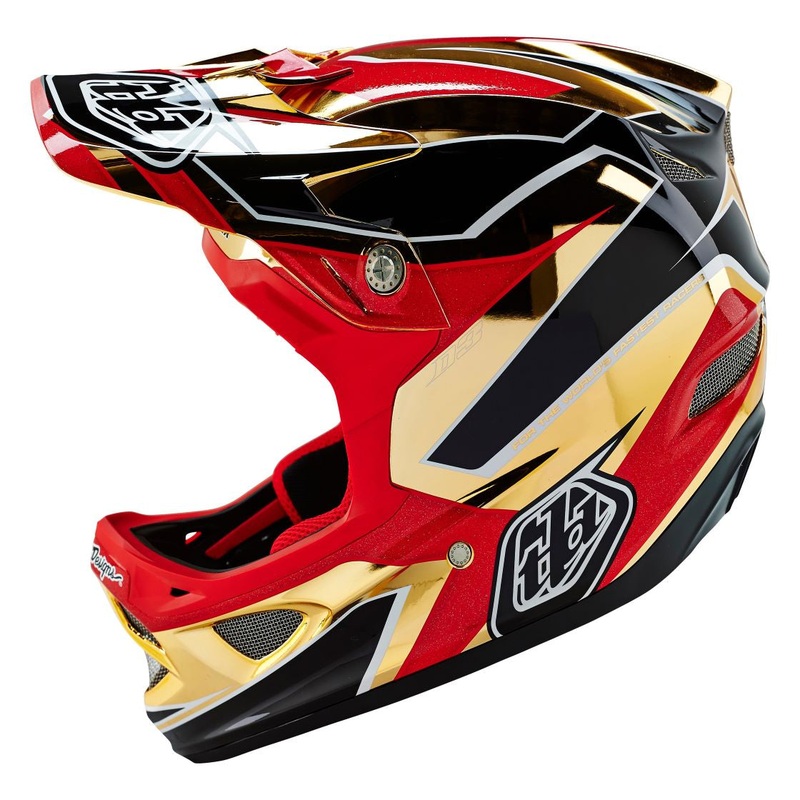 TROY LEE DESIGNS D3 FIBERLITE – 2018 MD GOLD/CHROME