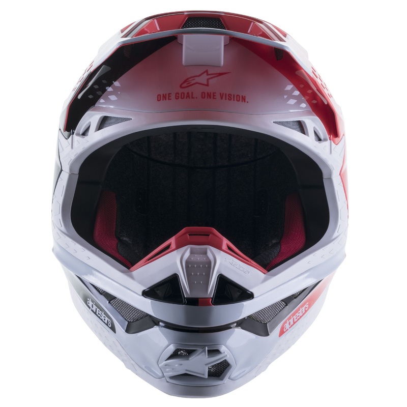 ALPINESTARS S-M10 Helmet Black/Fluorescent Red/White Small