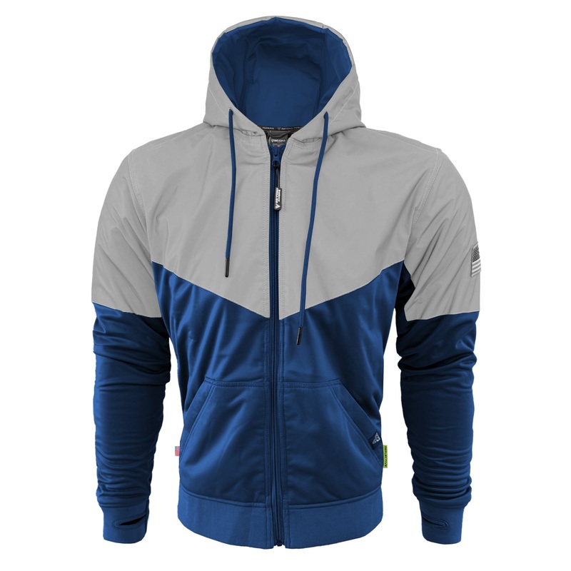 Ultra Reflective Hoodie Blue Eclipse with Pads Blue Eclipse XXS