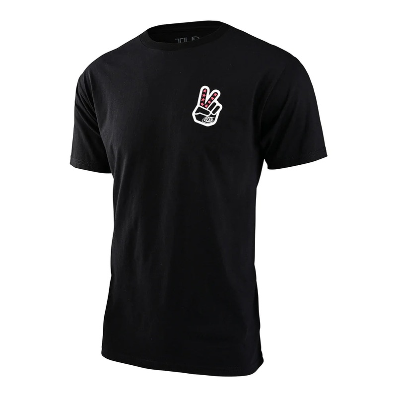 TROY LEE PEACE OUT SHORT SLEVE T-SHIRT BLACK 2X