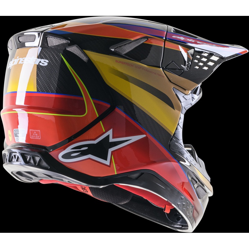 ALPINESTARS S-M10 Helmet Gold Yellow/Rio Red X-Large