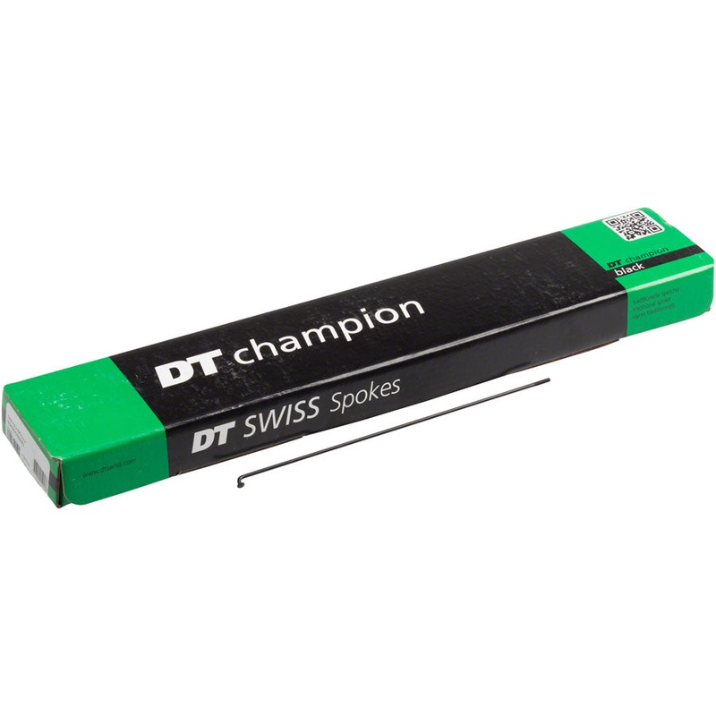 DT Swiss Champion Spoke: 2.0mm, 250mm, J-bend, Black, Box of 100