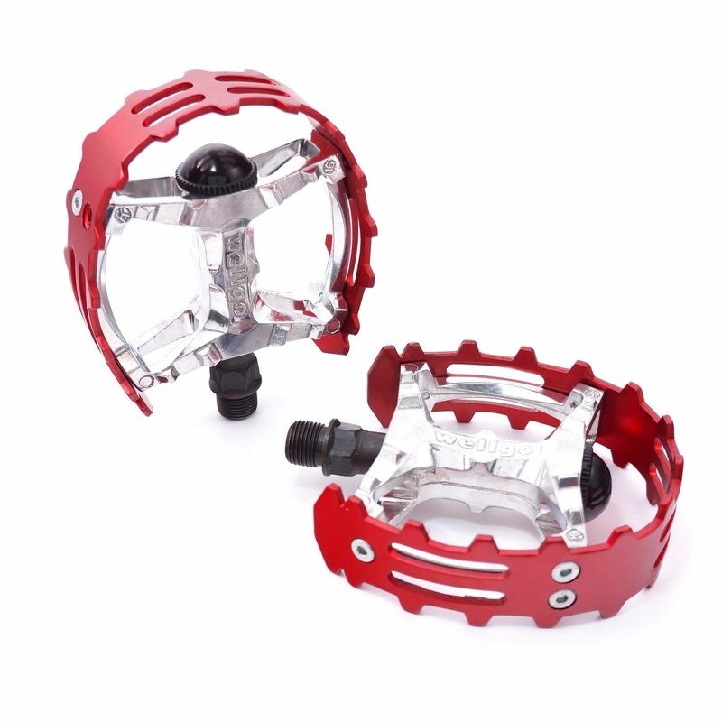 Bear claw Trap Pedals 9/16 Red For BMX Bikes – Live 4 Bikes Red 9/16″