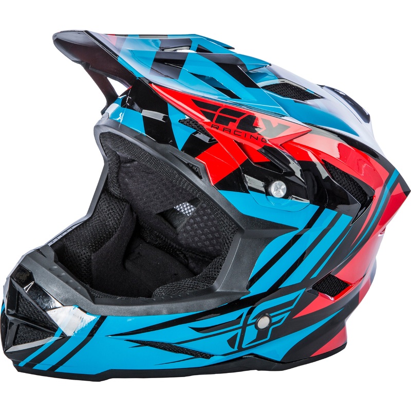 Fly 2018 Default Helmet-Teal/Red Youth Small