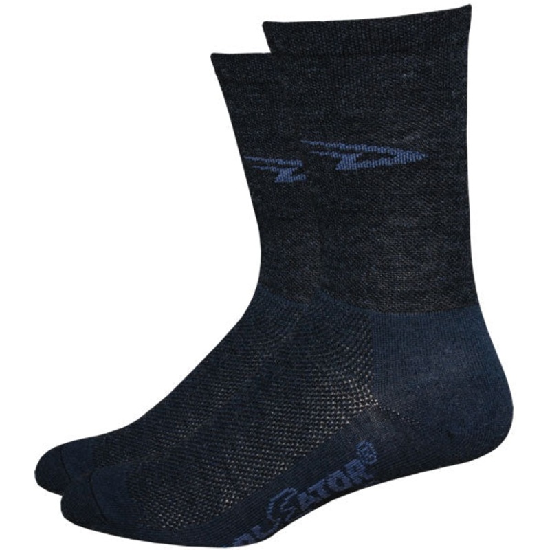 DeFeet Wooleator 5″ D-Logo Socks 7-9 Charcoal