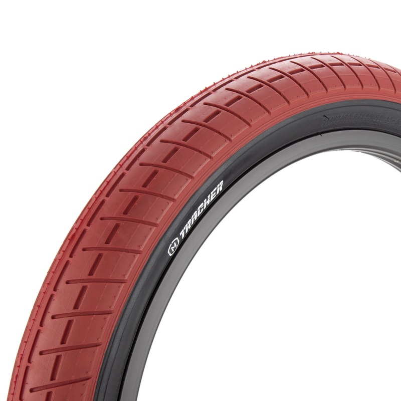 20×2.40 Mission Tracker BMX tire – Red w/ Black Sidewall