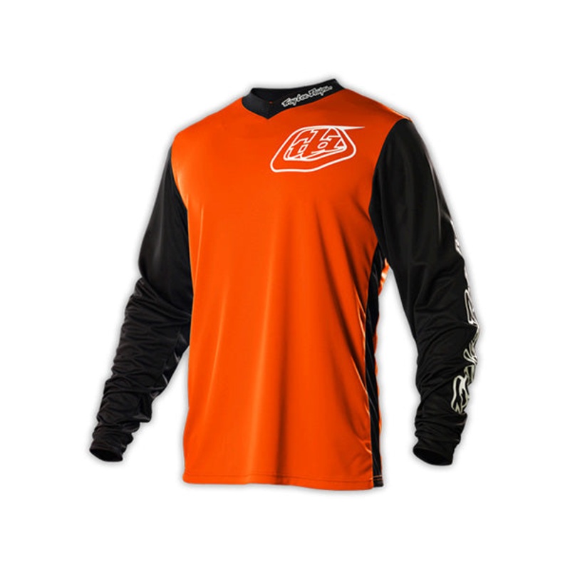 Troy Lee 2015 GP BMX Race Jersey-Hot Rod Orange Youth Small