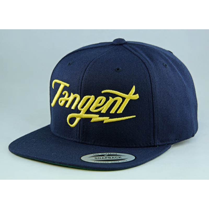 Tangent Bolt Snapback Hat-OSFA-Navy/Yellow