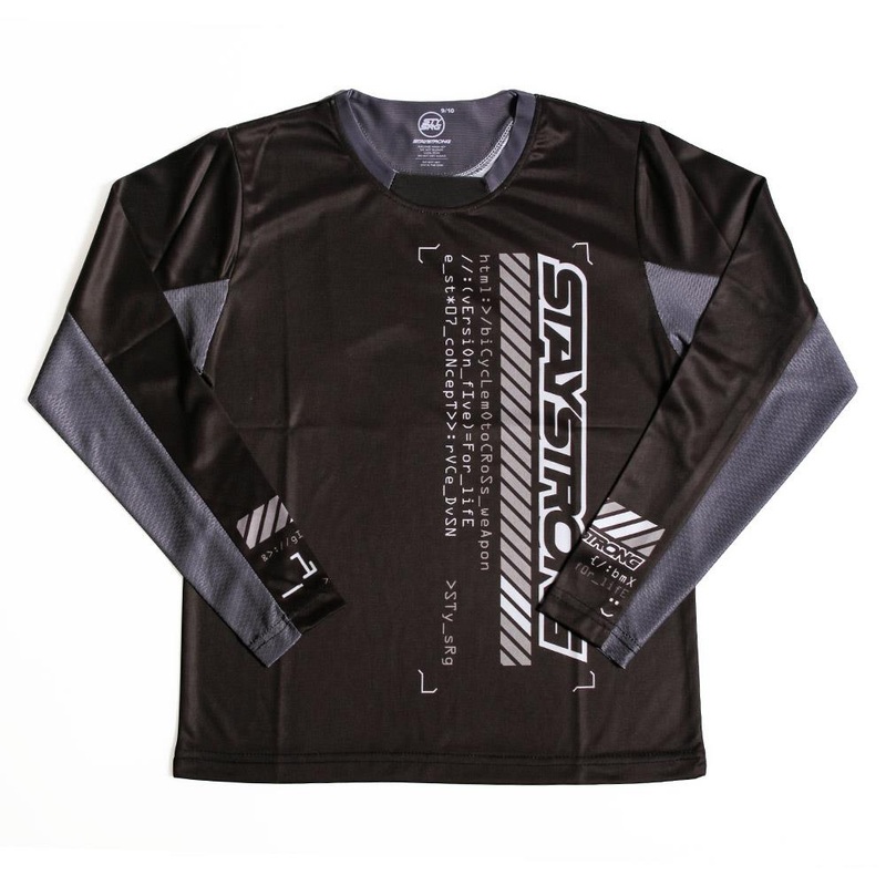 Stay Strong V5 Youth Race Jersey – Black 11-12 Years