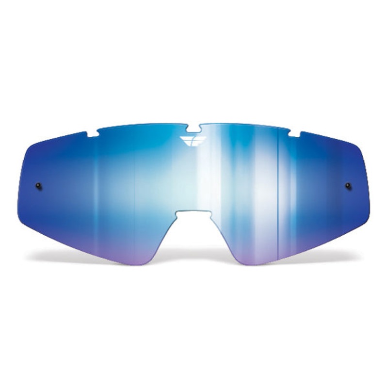 Fly Racing Goggles Lens-Youth Blue Mirror
