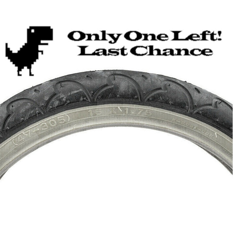 16×1.75 Kenda K909A Freestyle BMX tire – Black w/ Gray Sidewall
