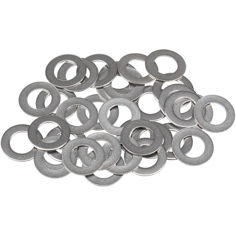 WHISKY Stainless Spoke Nipple Washers .8mm, Bag of 34