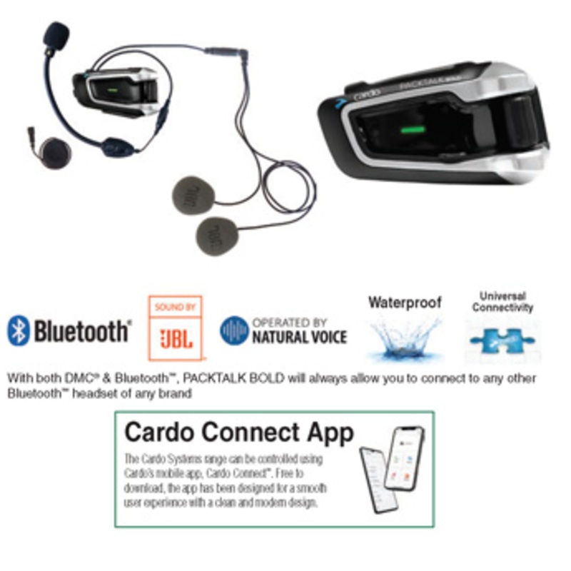 CARDO PACKTALK BOLD JBL BLUETOOTH HEADSET DUO