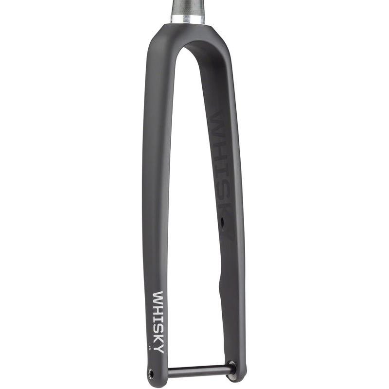 WHISKY No.9 CX Flat Mount Fork  12mm Thru-Axle, 1.5 Tapered Carbon Steerer, Matte Black