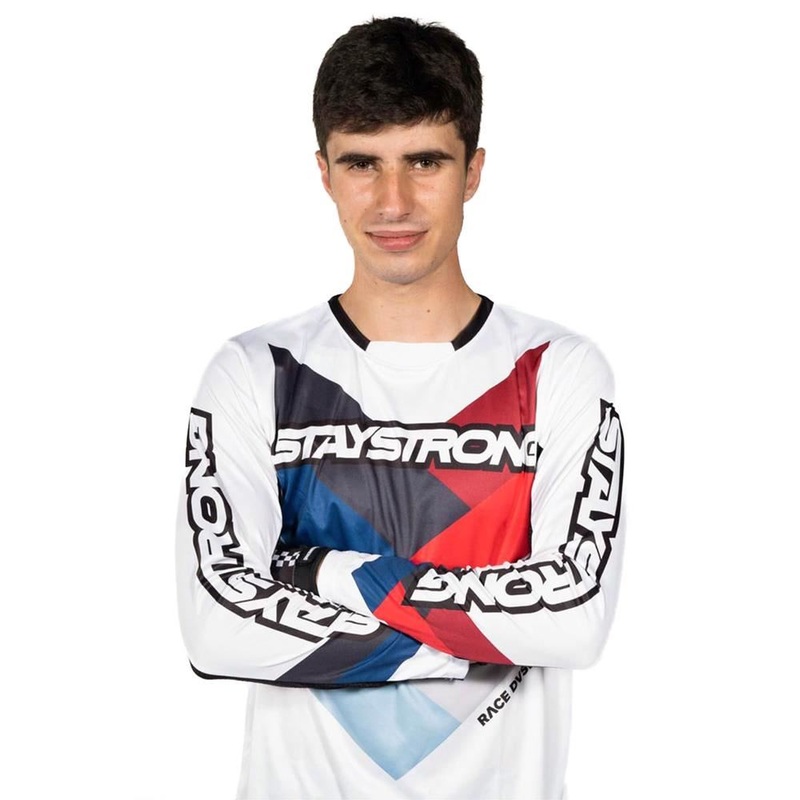 Stay Strong Chevron Race Jersey – White X Large