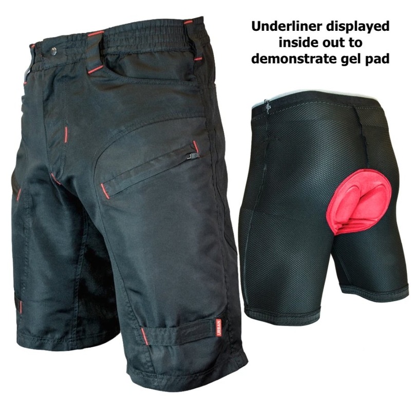 Youth Single Tracker, Kids Mountain Bike Shorts with Padded Underliner Youth 8